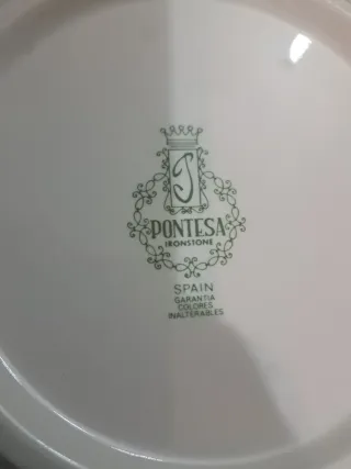 Plato llano Pontesa porcelana diseño paisaje