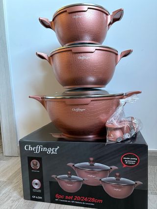 Set Casseruole Cheffinger effetto pitonato