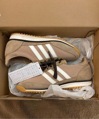 Zapatillas Adidas SL 72 OG Beige Blancas