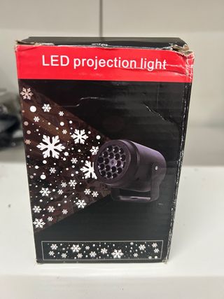 Proyector LED Nieve Decoración Navideña