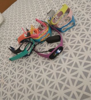 Xiaomi Smart Band y 12 pulseras + cargador.