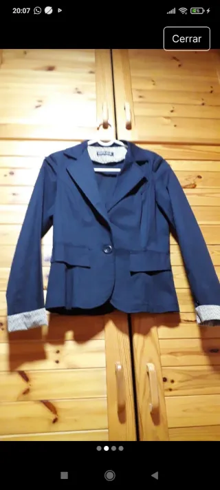Chaqueta azul marino talla S