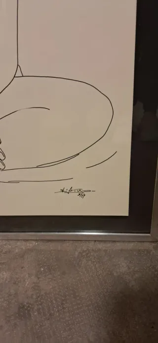 Disegno astratto su carta donna nuda