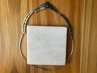 Gargantilla Alpaca Turquesa Plata