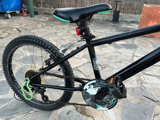 Bicicleta niño 20 negra y verde