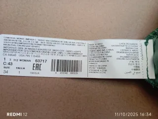 Pantalón terciopelo sedoso verde mujer Mango