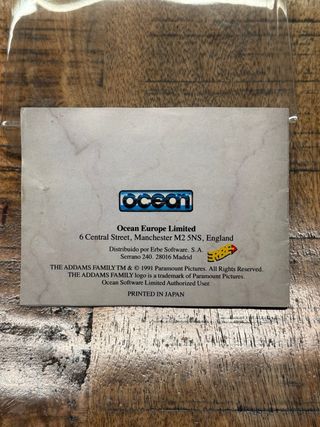 The Addams Family Game Boy (Erbe)