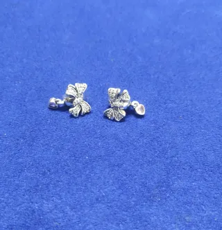 Charm abalorio Lazo Corazón pulsera Pandora Plata