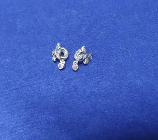 Charm abalorio Lazo Corazón pulsera Pandora Plata