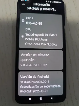 Xiaomi 12T Pro 5G azul 256gb 12 + 4 RAM