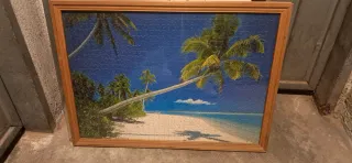 Quadro Puzzle Spiaggia Tropicale