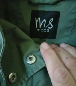 Gabardina verde mujer