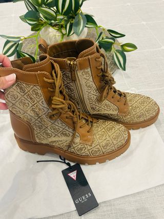 Botas guess Marrones y Doradas