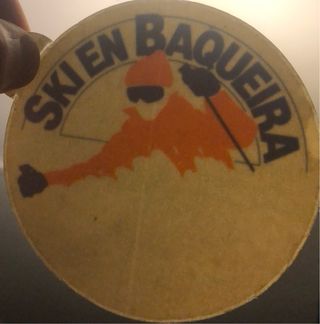 ADESIVO VINTAGE SKI EN BAQUEIRA