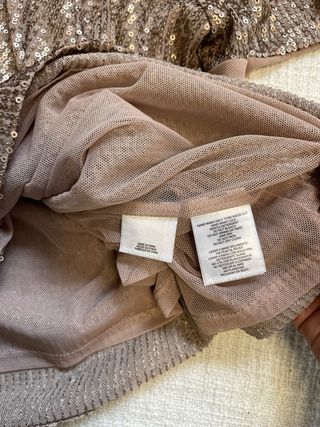 Top lentejuelas Anne Klein dorado