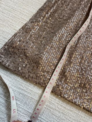 Top lentejuelas Anne Klein dorado