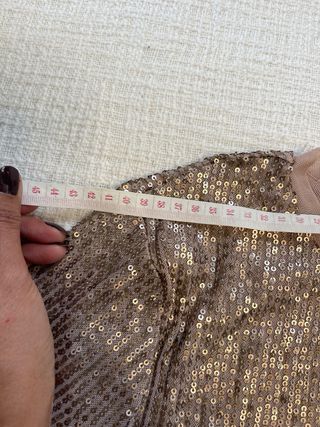 Top lentejuelas Anne Klein dorado