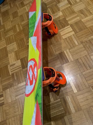 Tabla Snowboard con Fijaciones