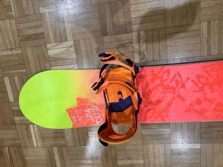 Tabla Snowboard con Fijaciones