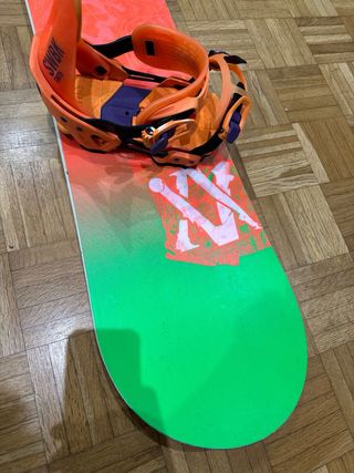 Tabla Snowboard con Fijaciones