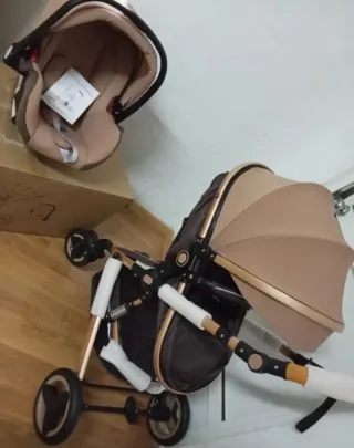 Cochecito y silla de coche para bebé