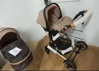 Cochecito y silla de coche para bebé