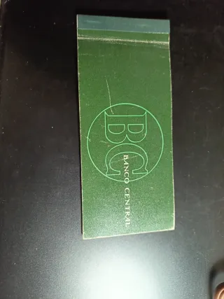 Talonario Banco Central