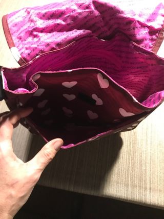 Bolso Moos Corazones Buedeos y Blanco