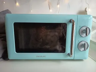 Cecotec Microondas Mecánico Retro Azul