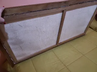 Cuadro antiguo paisaje de óleo y lienzo