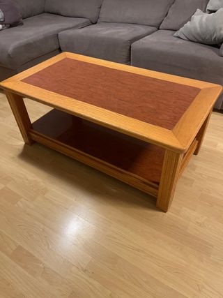 Mesa de centro de madera maciza