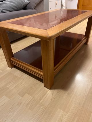 Mesa de centro de madera maciza