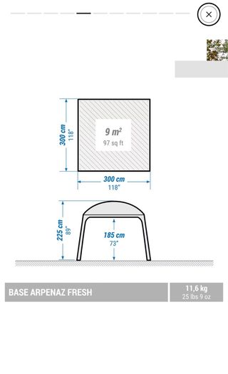 Carpa plegable camping 10 personas UPF50+