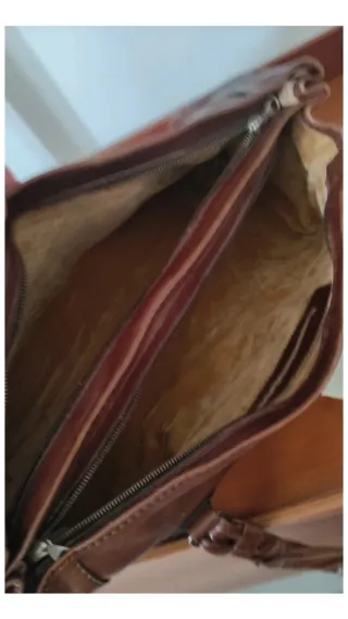 Borsa Artigianale Vera Pelle Marrone