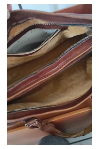 Borsa Artigianale Vera Pelle Marrone