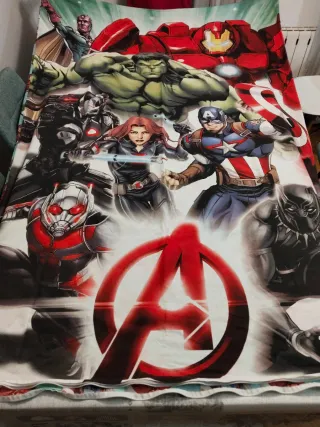 FUNDA NORDICA Y FUNDA PARA COJINES DE LOS VENGADO