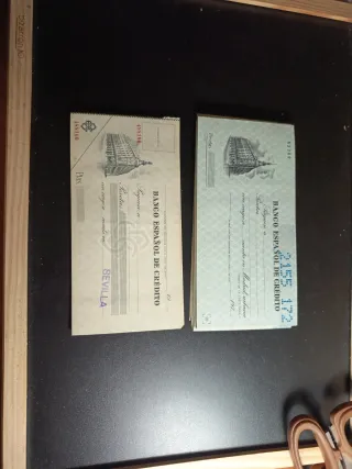 Cheques Banco Español de Crédito