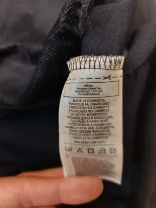 Chaqueta Adidas Azul con Capucha L Estilo vintage