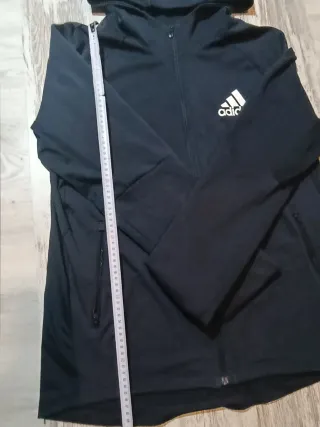 Chaqueta Adidas Azul con Capucha L Estilo vintage