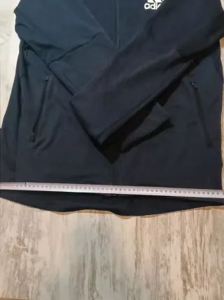 Chaqueta Adidas Azul con Capucha L Estilo vintage