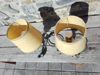 Conjunto 2 Lámparas Mesa Cerámica y Metal