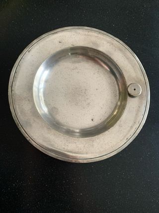 Piatto Scaldapappa Christofle Vintage Metallo