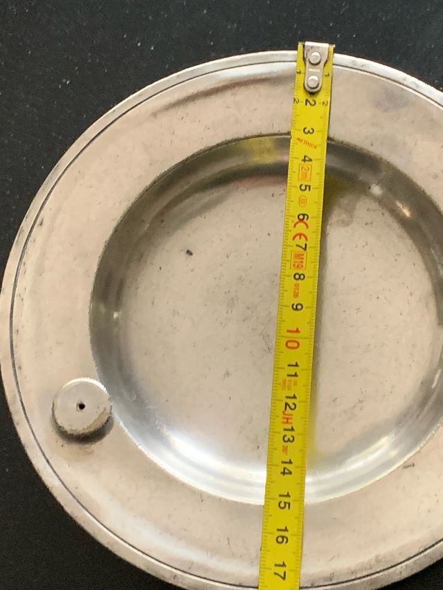 Piatto Scaldapappa Christofle Vintage Metallo