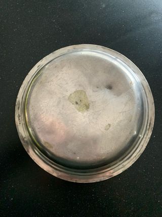 Piatto Scaldapappa Christofle Vintage Metallo