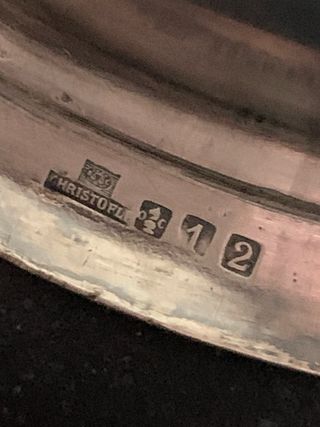 Piatto Scaldapappa Christofle Vintage Metallo