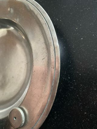 Piatto Scaldapappa Christofle Vintage Metallo