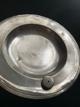 Piatto Scaldapappa Christofle Vintage Metallo