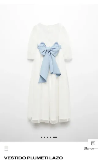 Vestido blanco primera comunión talla 9