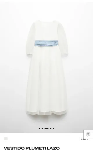 Vestido blanco primera comunión talla 9