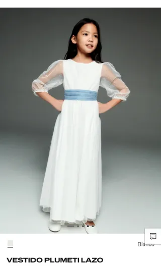 Vestido blanco primera comunión talla 9